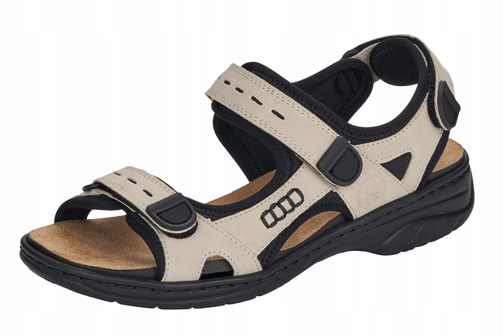Rieker 64582-60 vel.38 béžové dámské sportovní trekové sandály