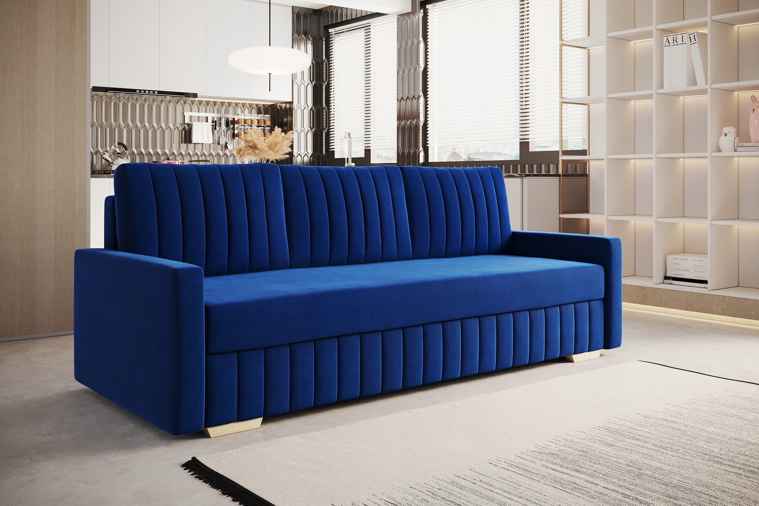 Rozkładana kanapa mała sofa z pojemnikiem 162 STEL Płeć chłopcy dziewczynki Brak informacji