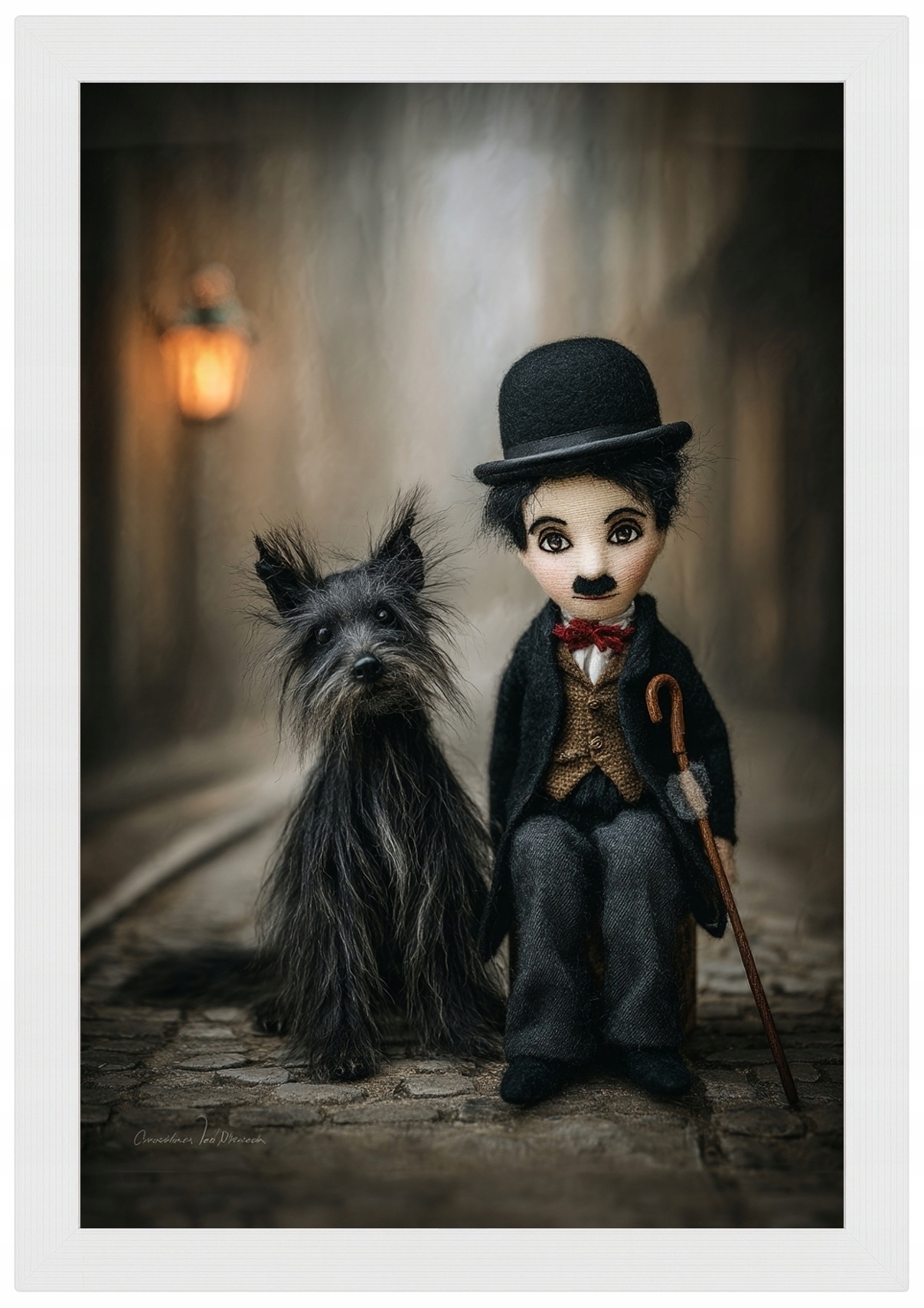 Plakát Rámeček Na Plakát S Pesem Charlie Chaplin Yorkshire Vintage Panenka 40x60