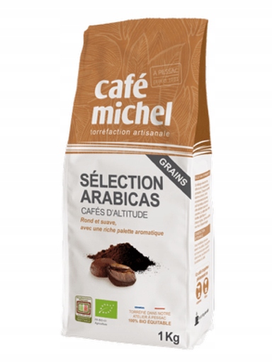 Levně Káva Zrnková Arabica 100 % Selection Fair Trade Bio 1 kg Cafe Michel