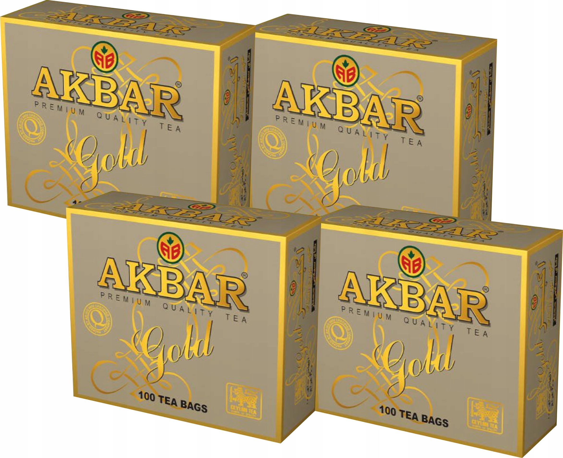 (x4) Akbar Herbata Ekspres Gold 100tb
