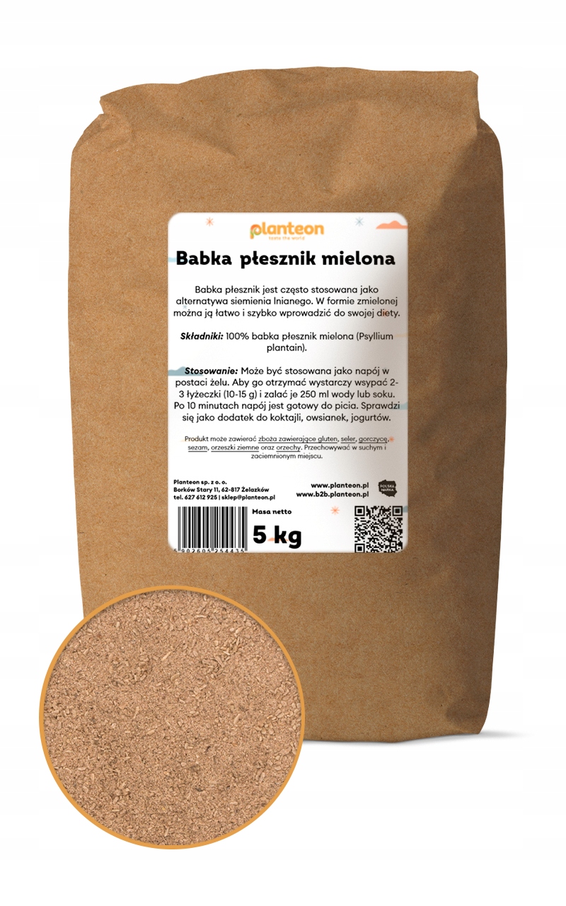 Levně Psyllium mletá vláknina přírodní vitální 5 kg