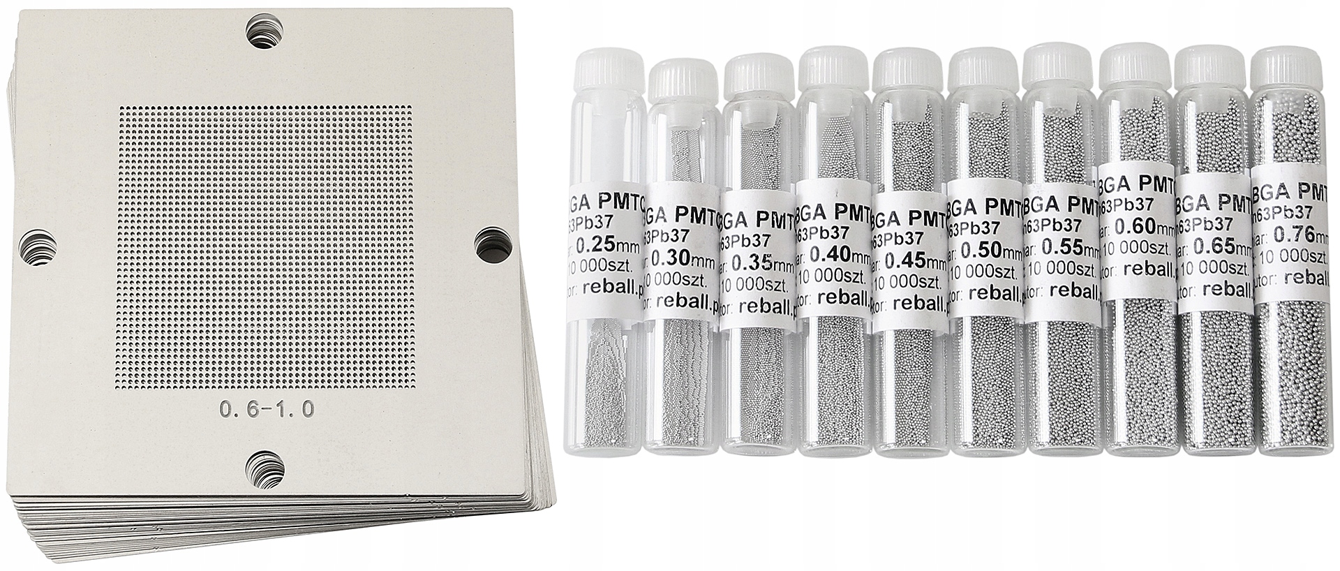 Sada Univerzálních Sít Bga Sita 80mm 27ks 10x Olověné Kuličky Pro Bga