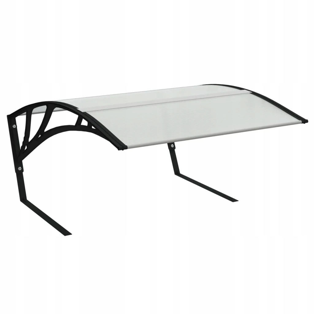 Garáž pro robotickou sekačku, polykarbonát, kov, 80x101x46 cm, černá