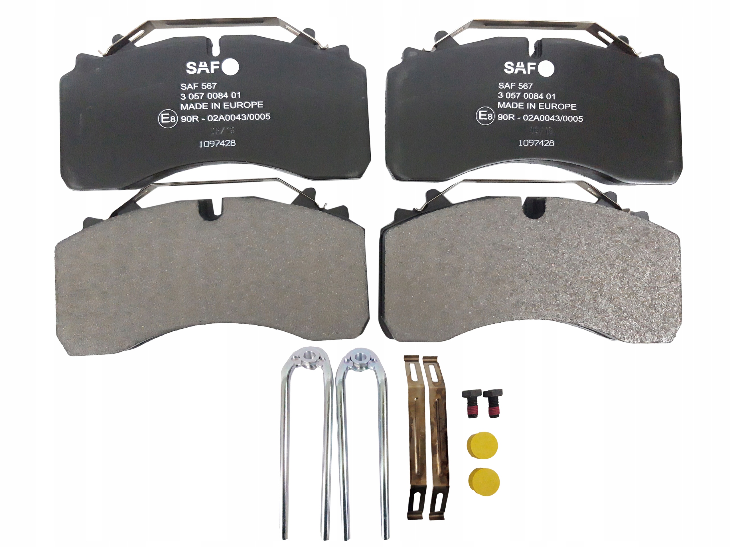 ГАЛЬМІВНІ КОЛОДКИ 29162 SAF ВІСЬ INTRADISC WABCO