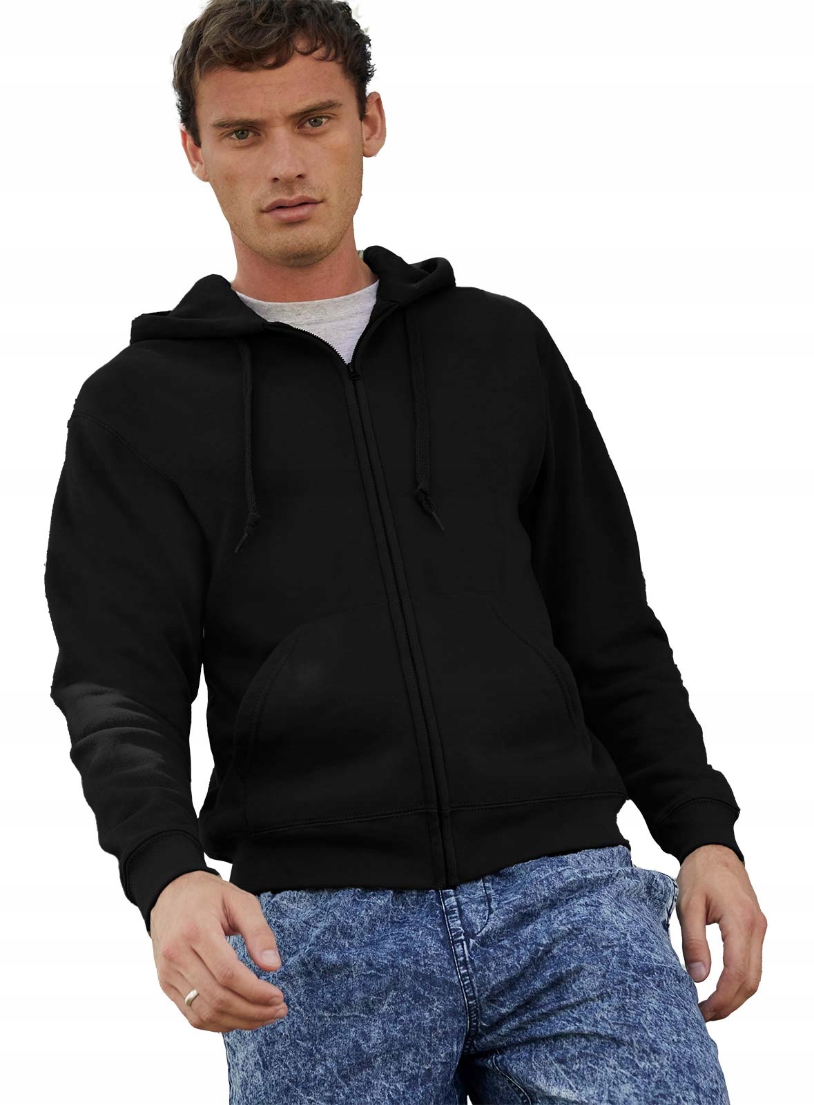 

Męska bluza z kapturem Fruit Klasyk czarna 2XL