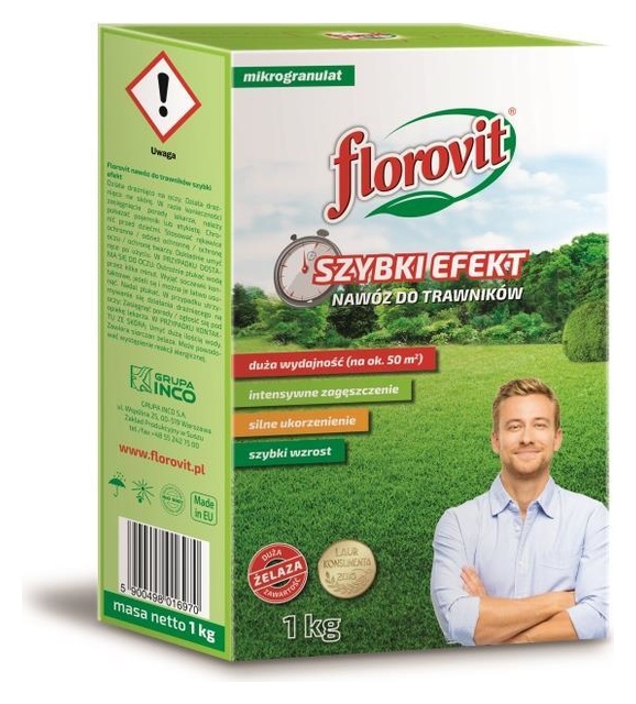 

Nawóz do trawników Szybki Efekt karton 1 kg Inco