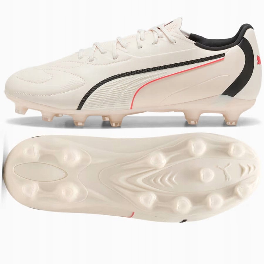 Buty Puma King 20 Match Jr Fg/ag 109356-01 34, Biały 34, Biały