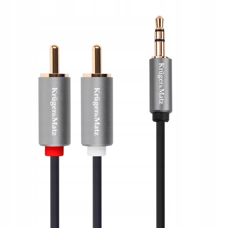 

Kabel przewód mini Jack 3,5 2RCA Stereo Cinch 1.8m