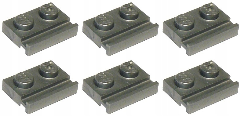 

Lego 32028 Prowadnica 1x2 srebrna Nowa (5g) 6 szt.