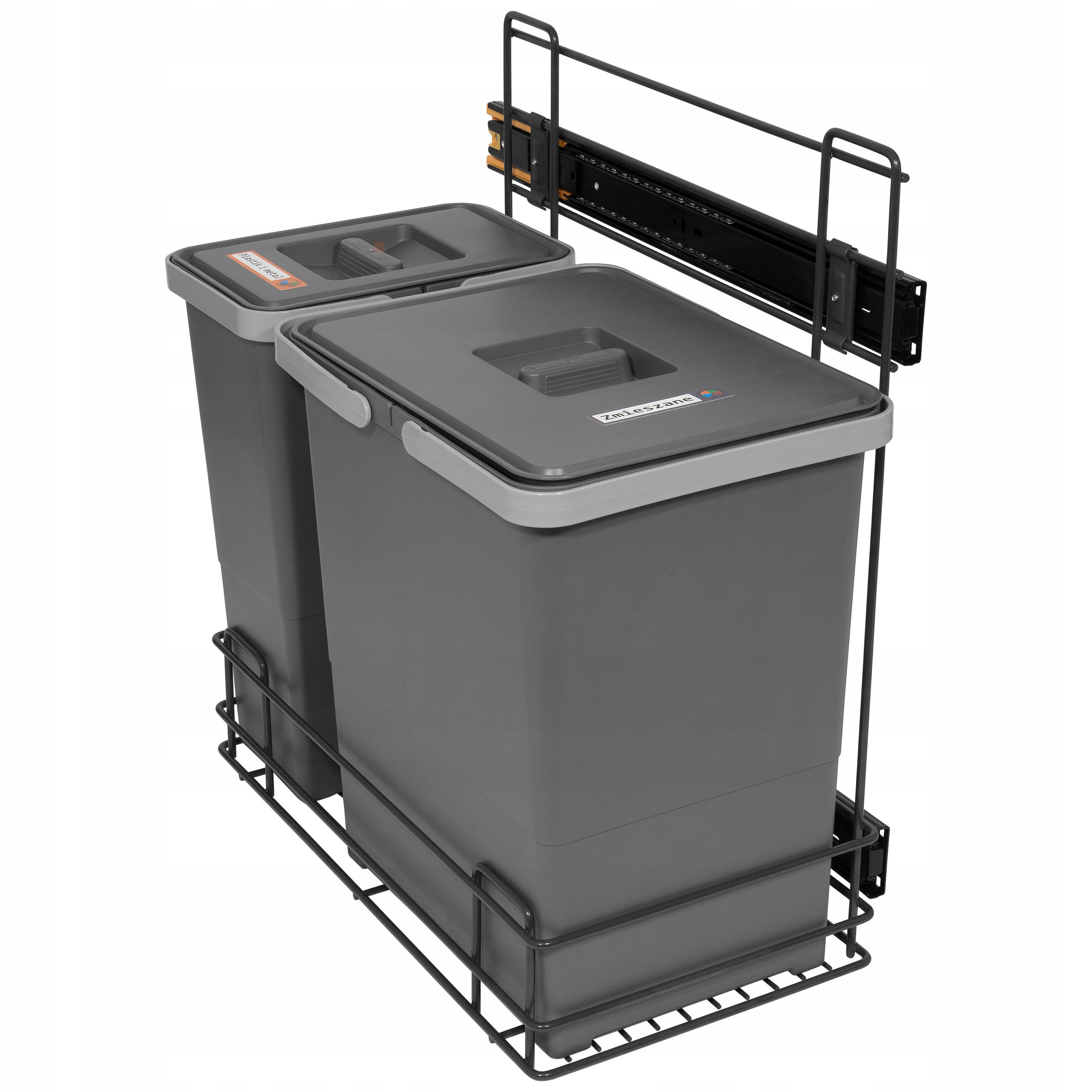 

Sortownik na śmieci Slim 1x18L, 1x8L do szafki 30