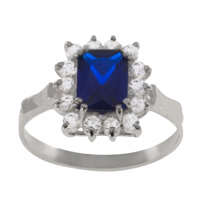 Fenoménní Prstýnek Safírový Kámen Stříbro 925
