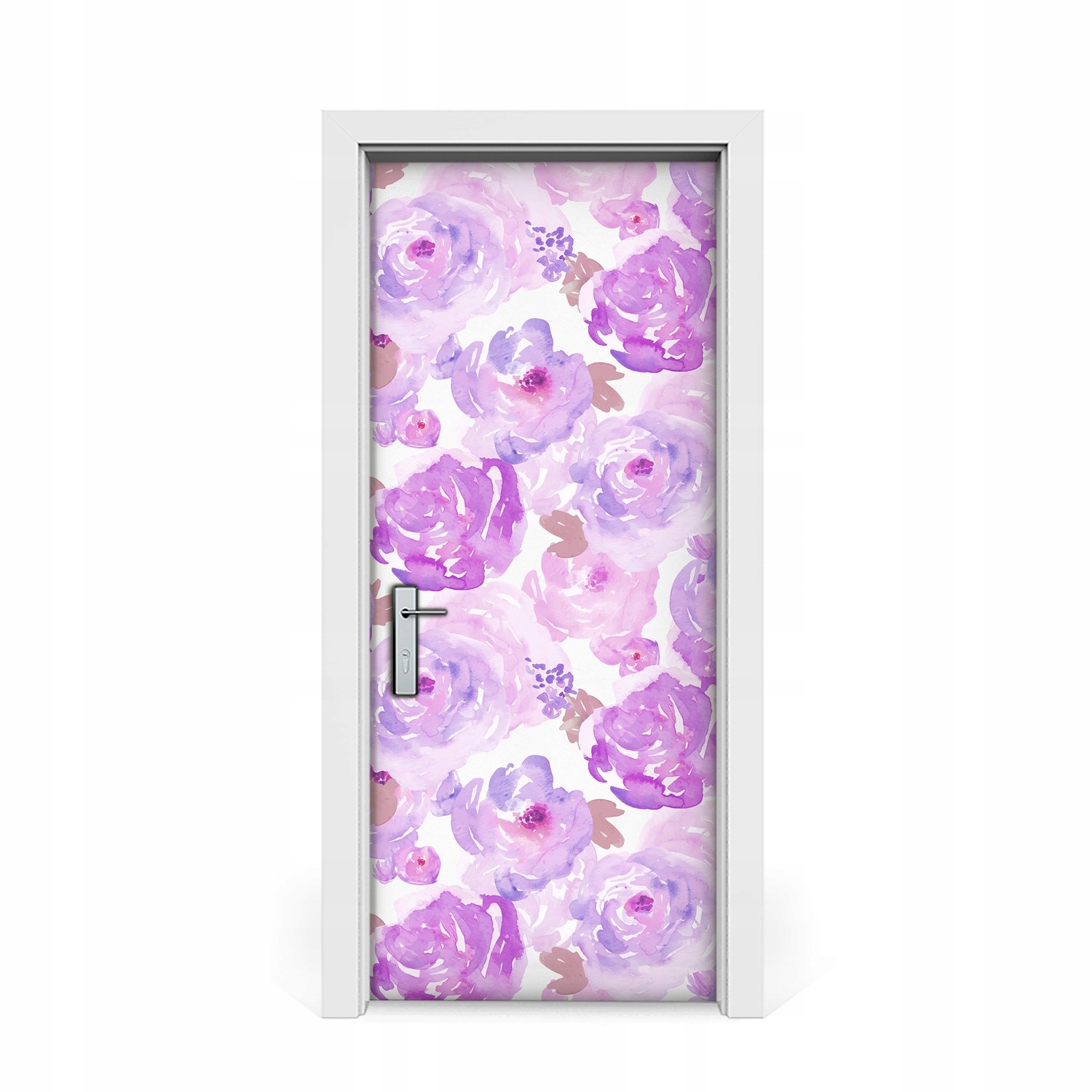 

Naklejka na drzwi okleina Akwarelowe kwiaty 85x205