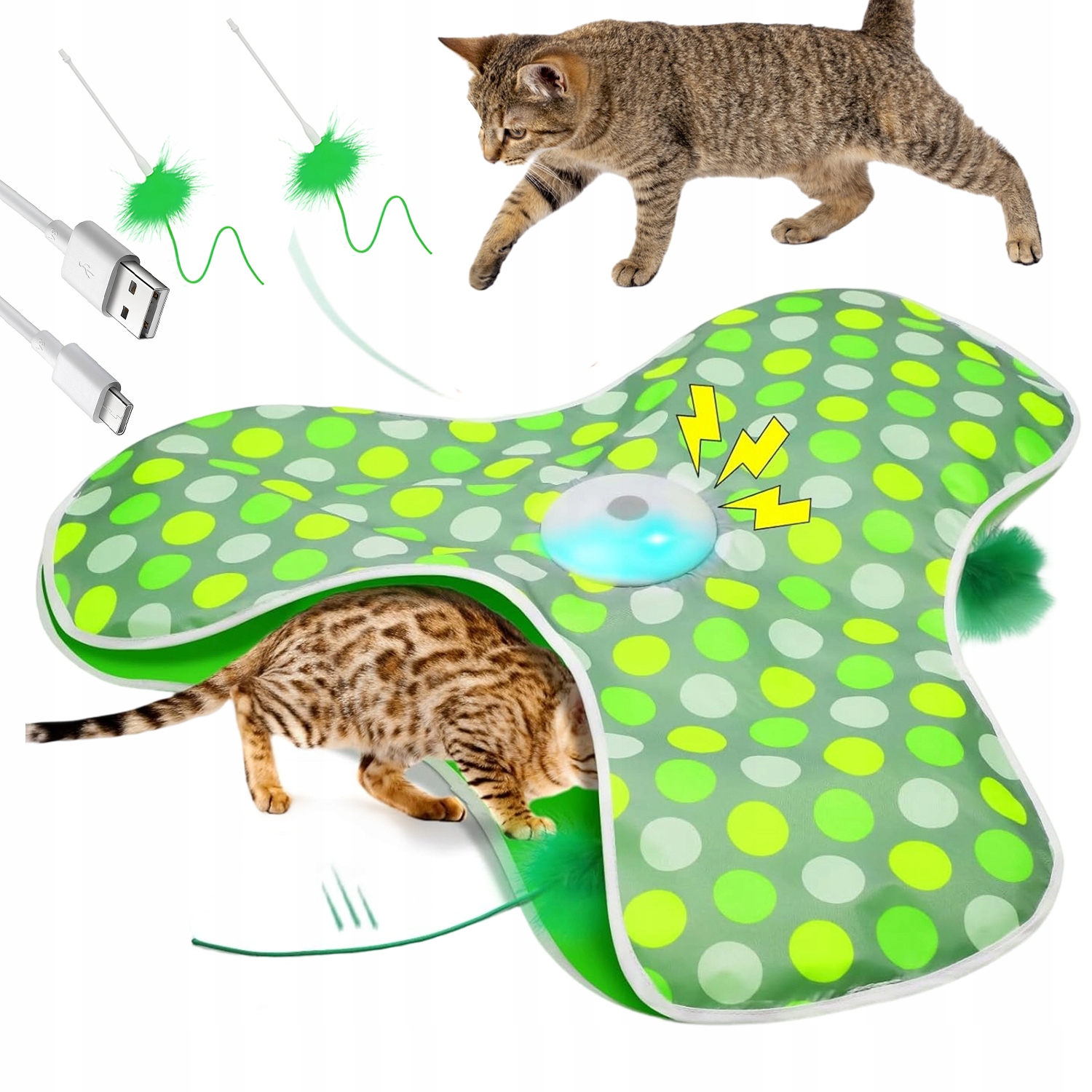 Levně Hračky Pro Kočky Interaktivní Automatické Vypnutí Úspora Energie