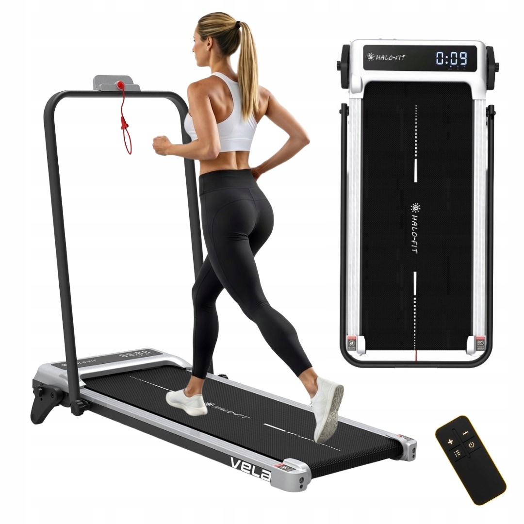 Domácí skládací běžecký pás s regulací úhlu Apka 10 km/h 100 kg HaloFit Vela