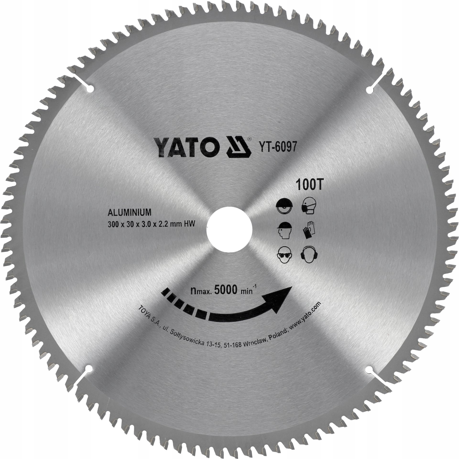 Vidiový Kotouč Na Hliník 300X100TX30 Yato YT-6097