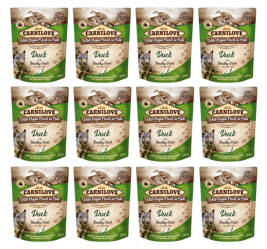 Levně Carnilove Adult Dog Grain Free kachna a tymotka luční sáček 12 x 300 g