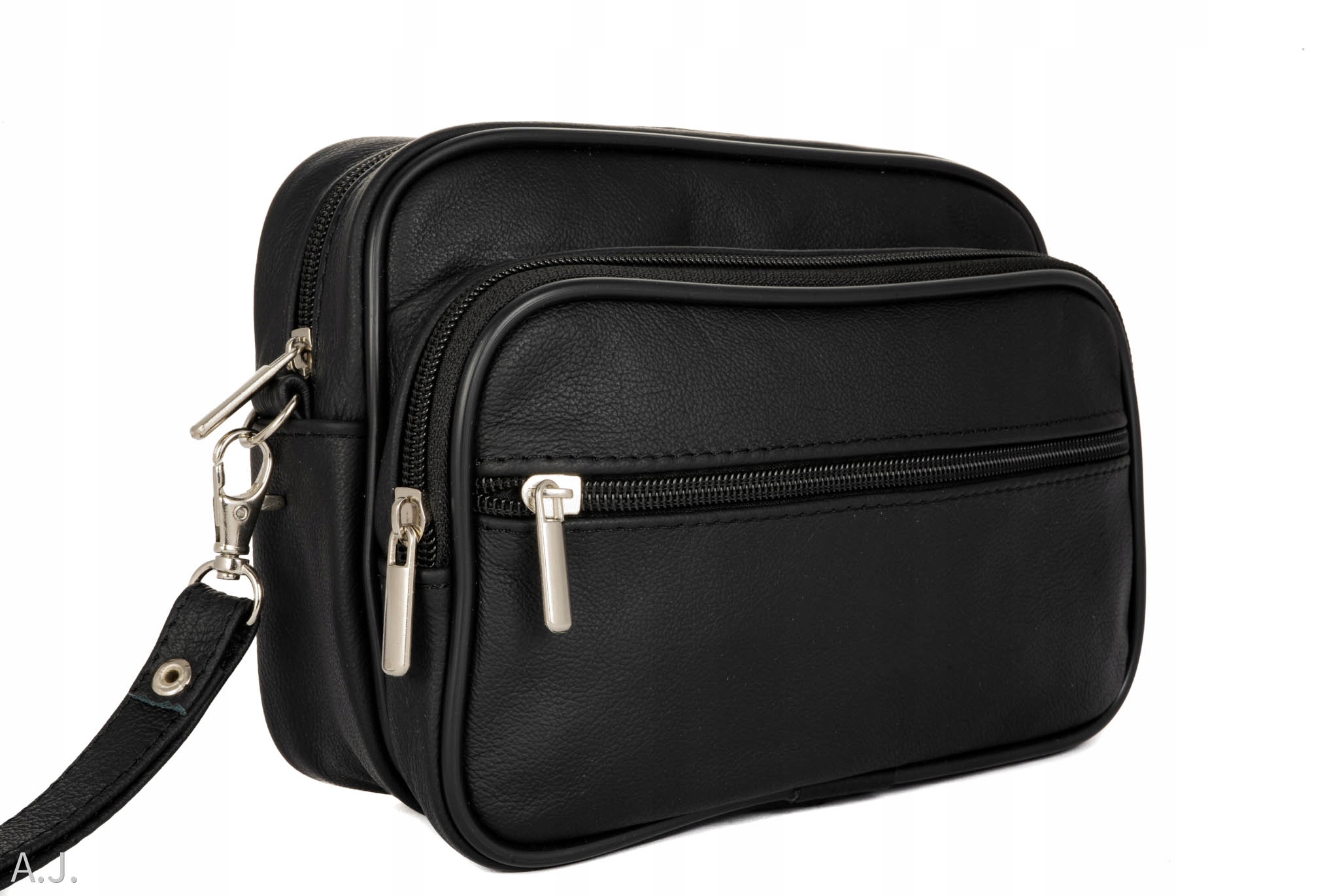 SASZETKA SKÓRZANA MĘSKA DO RĘKI MIĘKKA SKÓRA