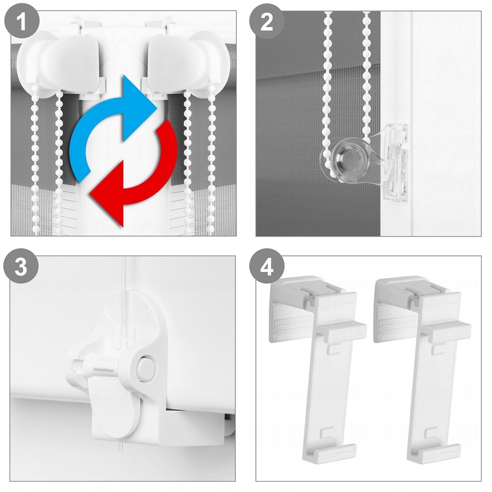 ROLETA DZIEŃ NOC BEZINWAZYJNA NA WYMIAR 70x230 cm Wzór gładki