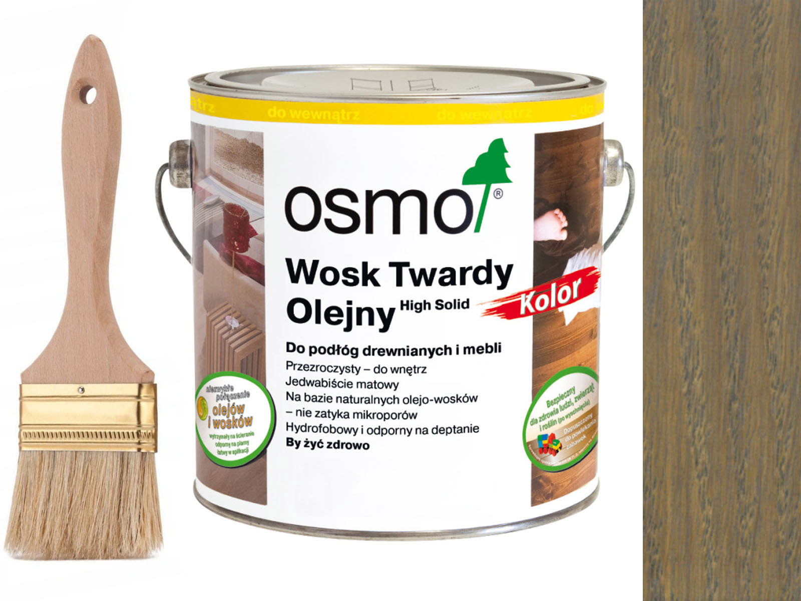 Osmo 3074 tvrdý vosk olejový olej 2,5 L Grafit