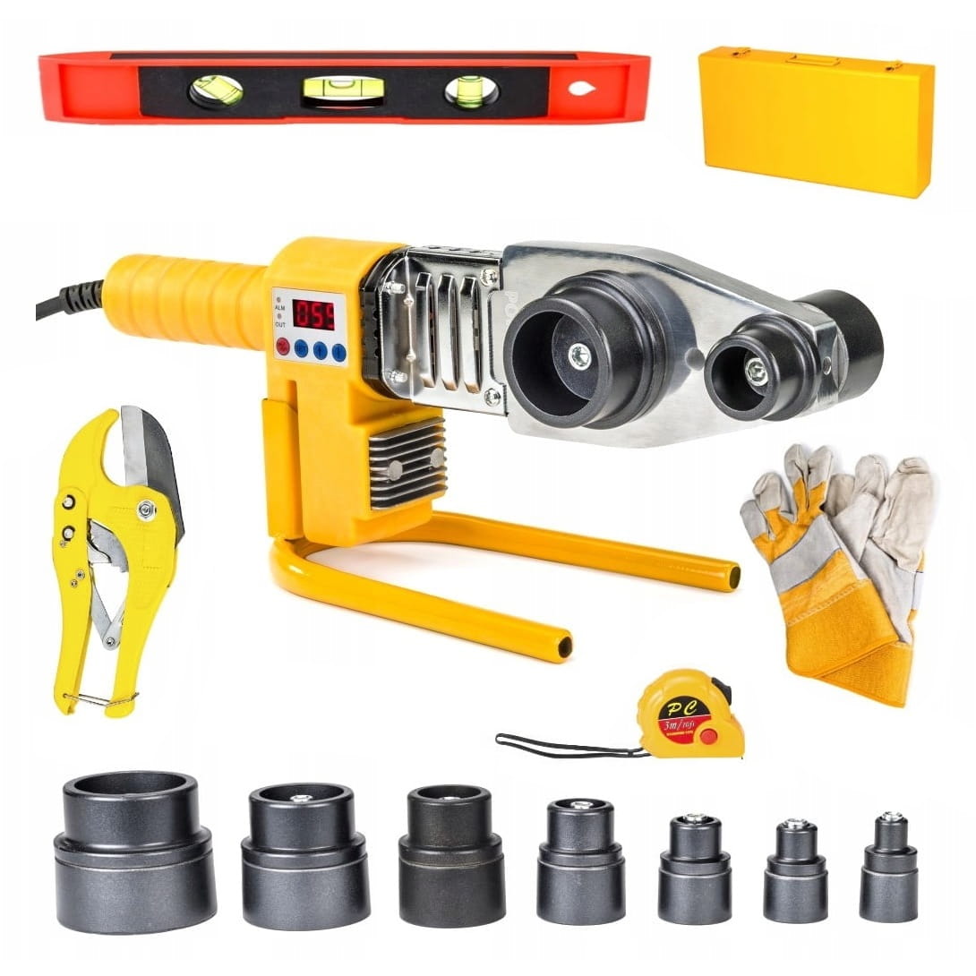 

Zgrzewarka do rur Pcv Pp 2800W 7 matryc 16 63mm