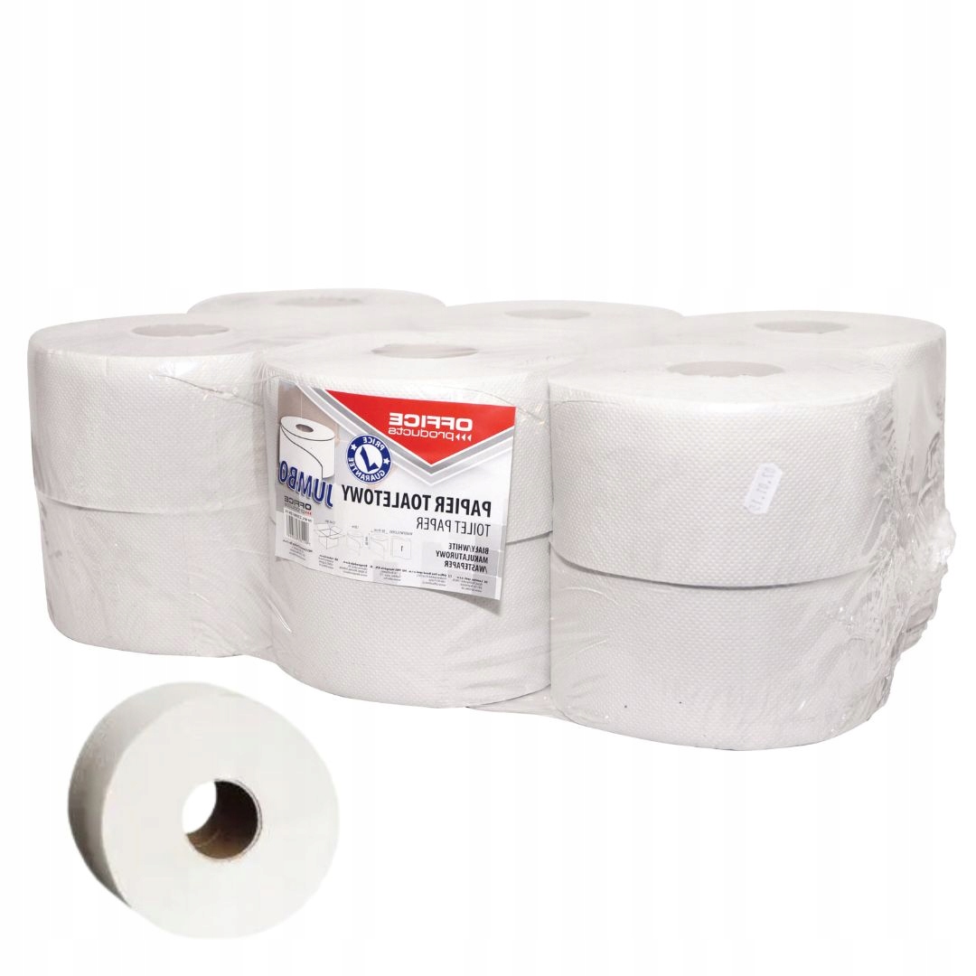 

Papier Toaletowy Jumbo Biały 120M 12 Rolek