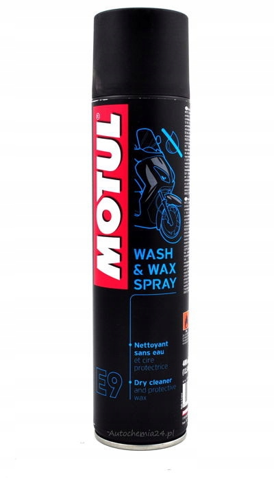 SPRAY MOTUL E9 WASH WAX 0,4L CZYŚCI OCHRONA LAKIER