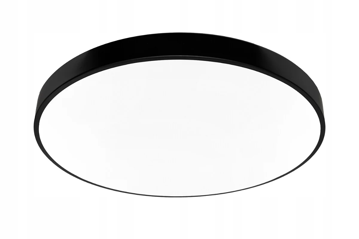 Led stropní svítidlo Stropní svítidlo černobílé, kulatý do obývacího pokoje, 60 cm, Idealed