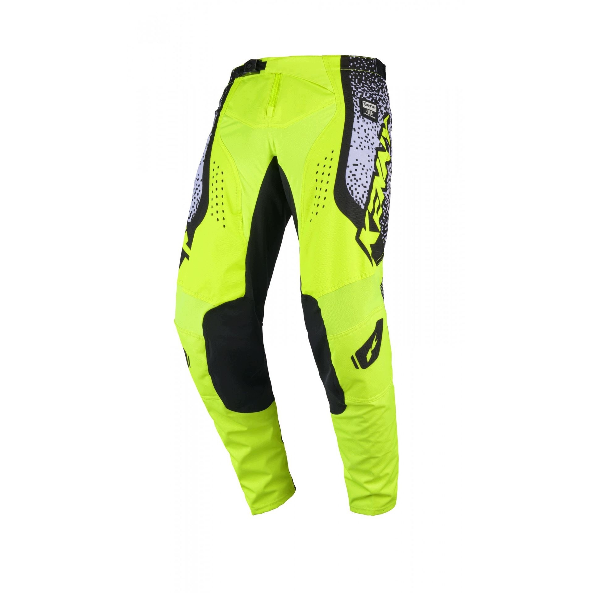 Kenny Racingové Nohavice Cross/enduro Force Pixel White Neon Yellow Farba Biela