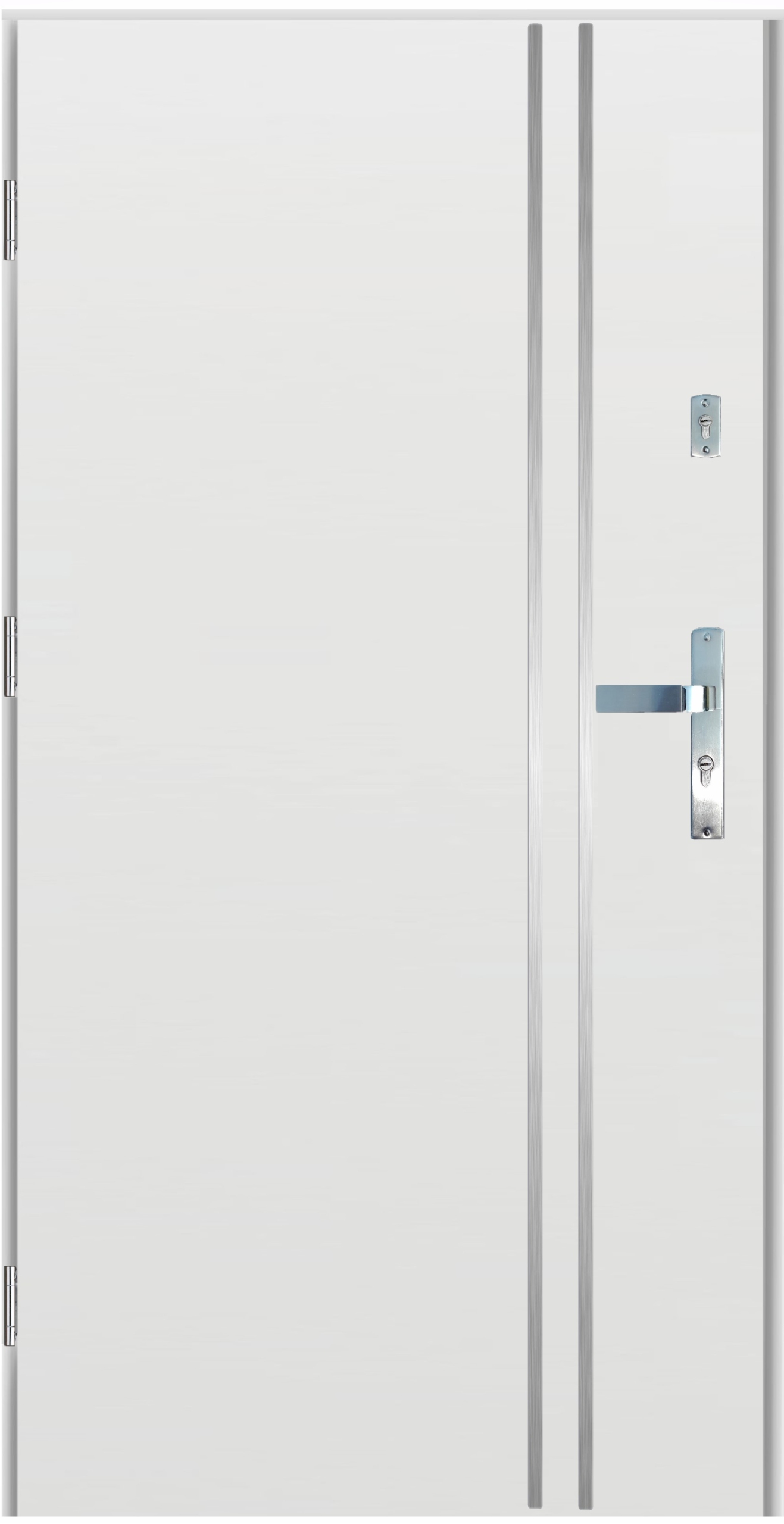 Drzwi zewnętrzne wejściowe 55mm PLA01 Białe 80L