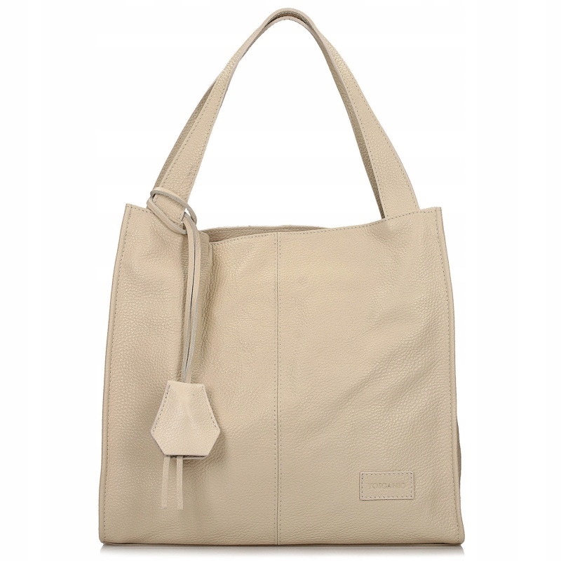 Toscanio Tos G19M Krem D37 dámská kožená kabelka, krémová