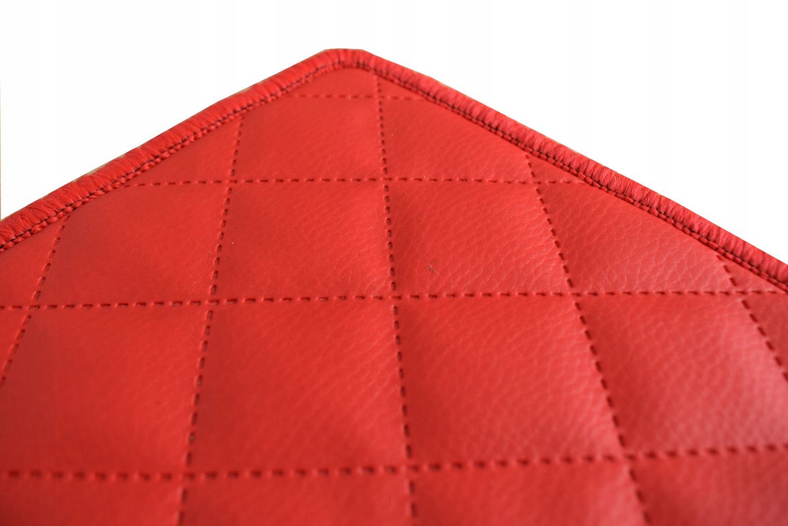 Eko skóra CZERWONA Mata do Peugeot Rifter Long 2018-..., e-Rifter long 2021 Materiał inny