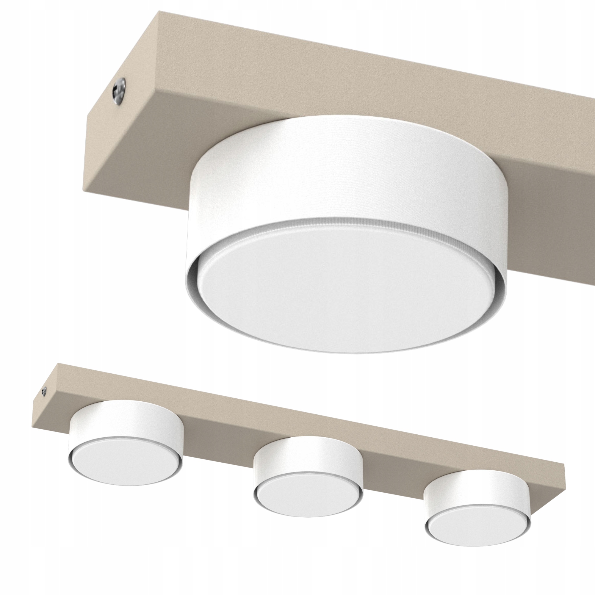 Stropní Svítidlo Stropní Svítidlo Led Loft GX53 Kaszmir Bílá Polská Dekorativní Lampa 3 body