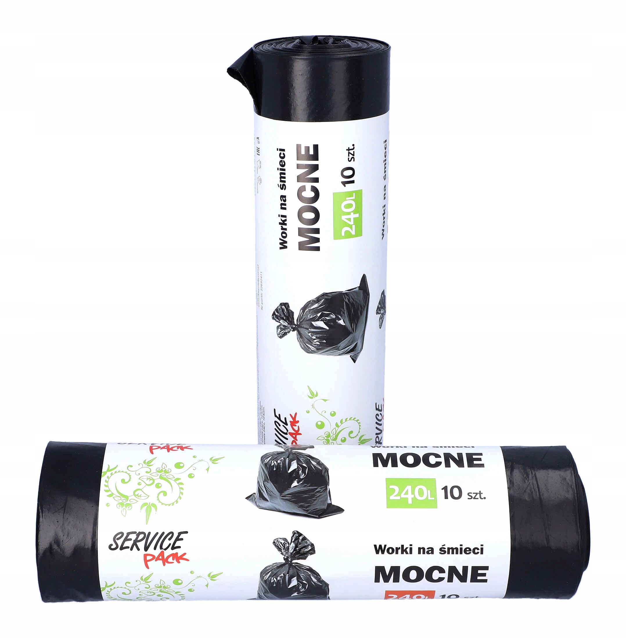 

Worki na Śmieci Uniwersalne Mocne 240L 10sz Czarne