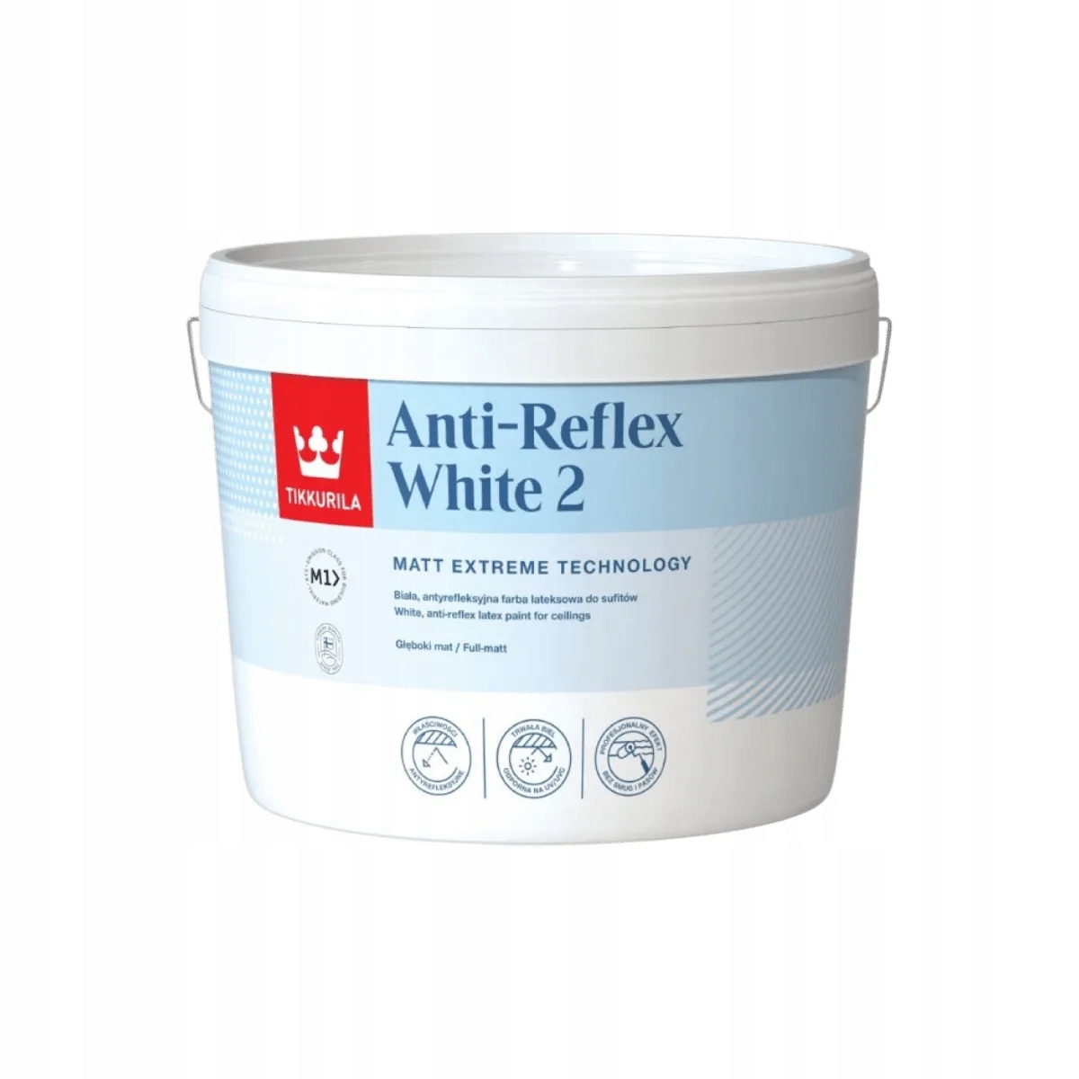 Tikkurila Anti-reflex White 2 Biela farba na stropy 10L Mat