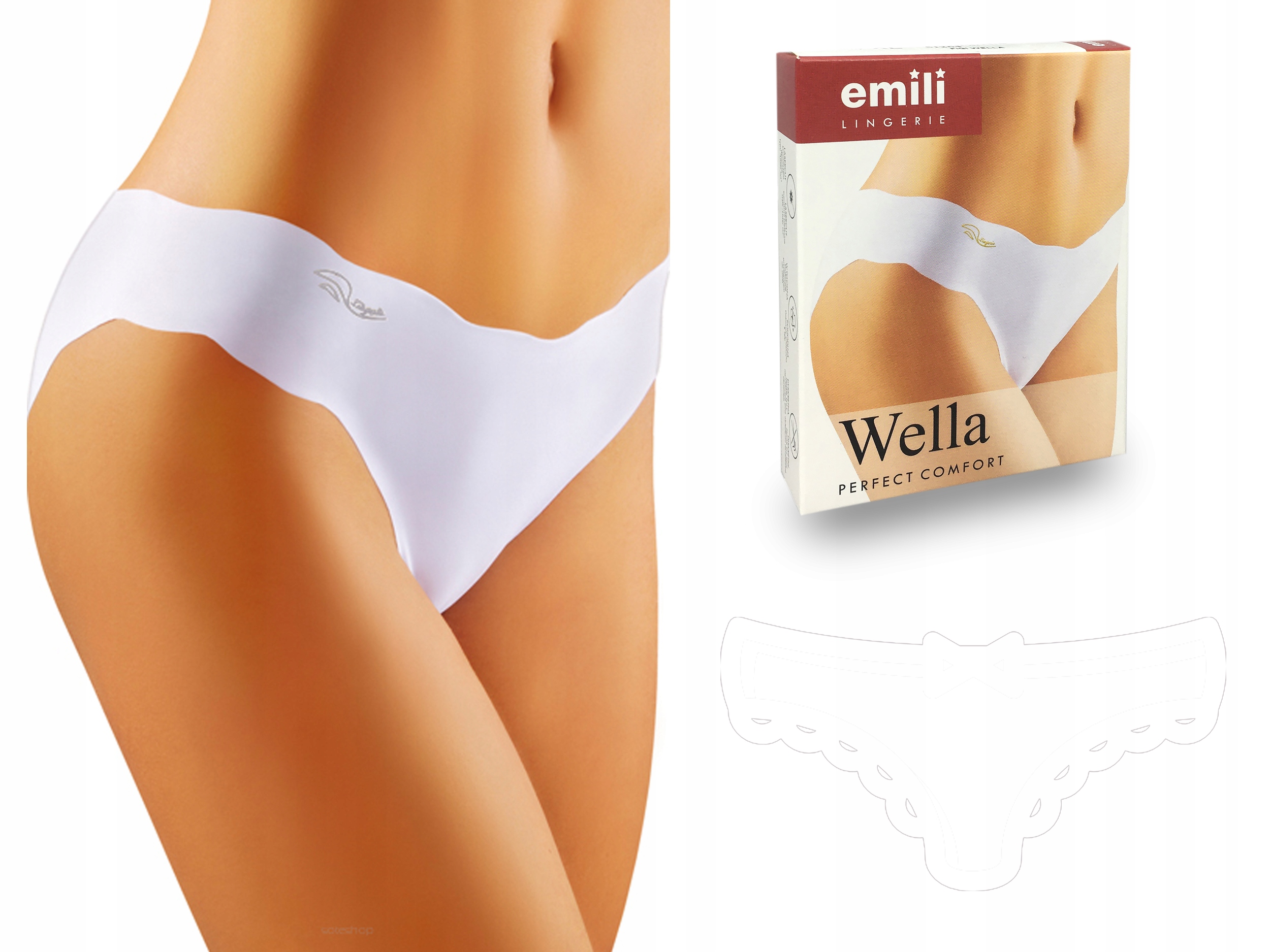 

Wella Laserowo Cięte Figi Emili biały XL