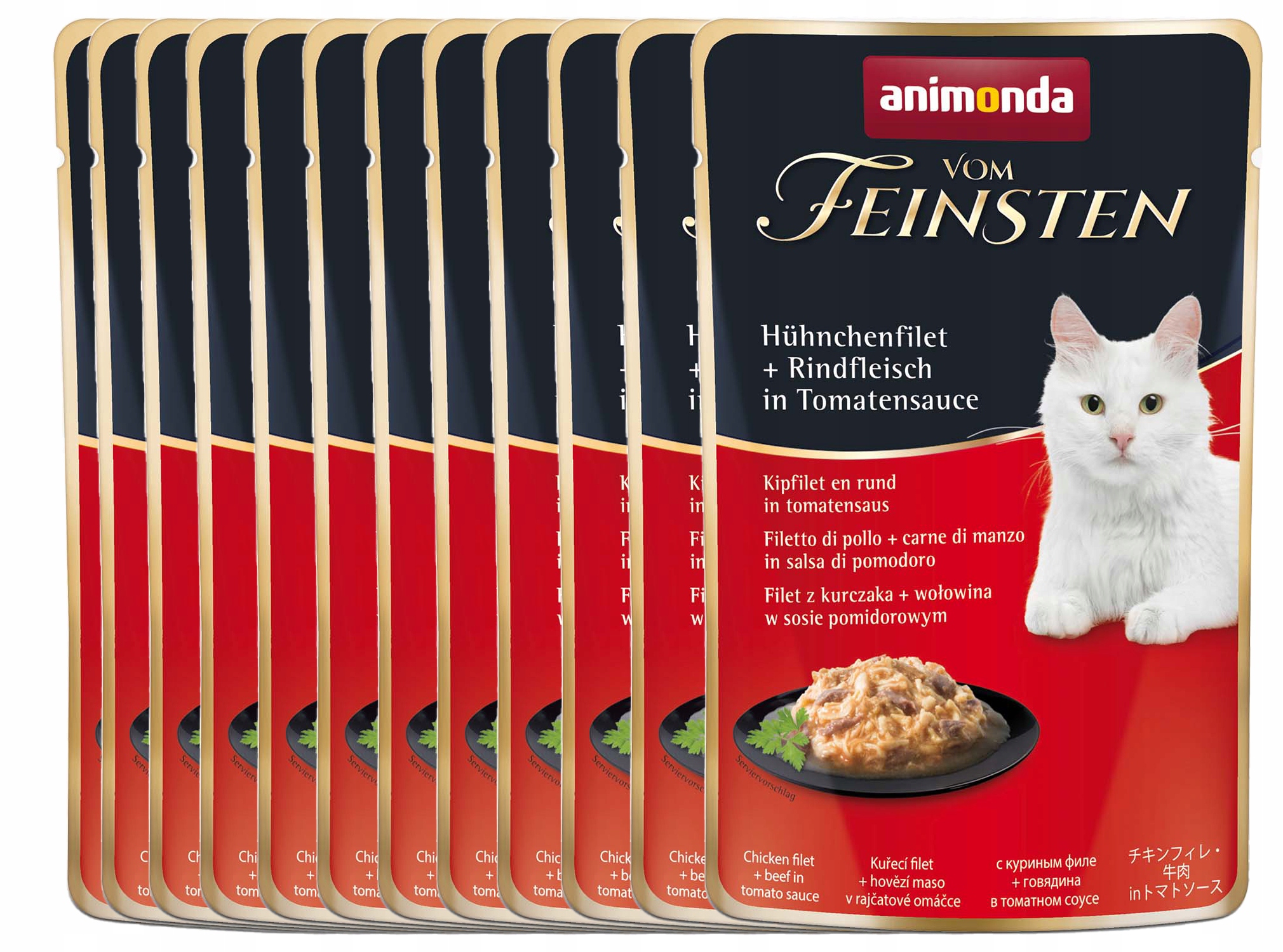 Levně Animonda Fines Adult Lux v omáčce kapsička 12x50 g hovězí maso rajče omáčka