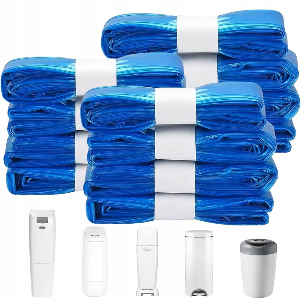 Levně Děti Velké pytle na odpadky s plenkami 12 rolí Odolné proti roztržení Pe