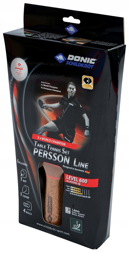 Pálka na stolní tenis Donic Schildkröt Persson 600
