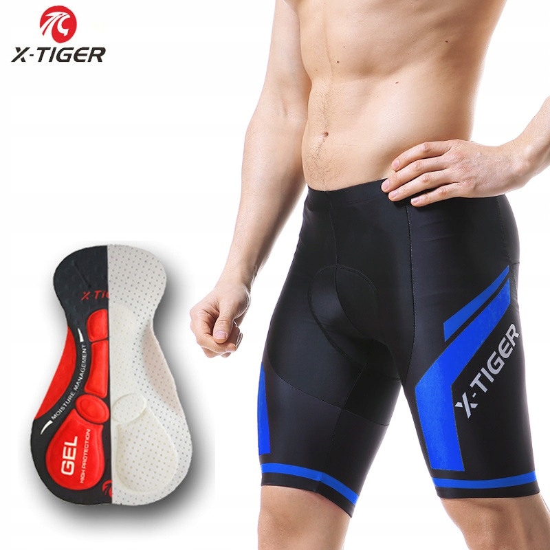 MĘSKIE SPODENKI ROWEROWE KOLARSKIE ŻEL PRO WKŁADKA Marka X-Tiger