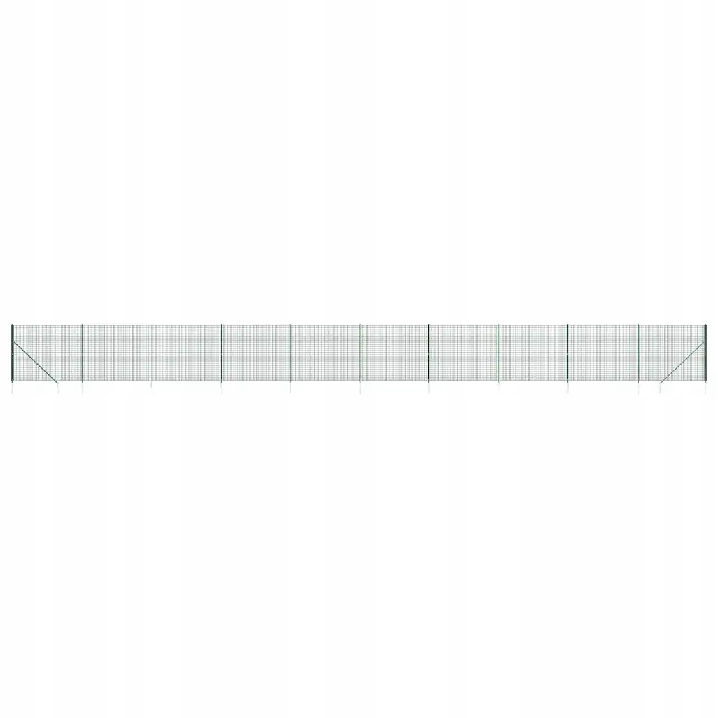Zelené svařované zahradní pletivo 1,6 x 25 m, Pvc, pozinkovaná ocel