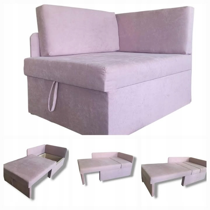 Vaikiška išskleidžiama sofa Lova Czesio su patalynės dėže miegofunkcija Sofa