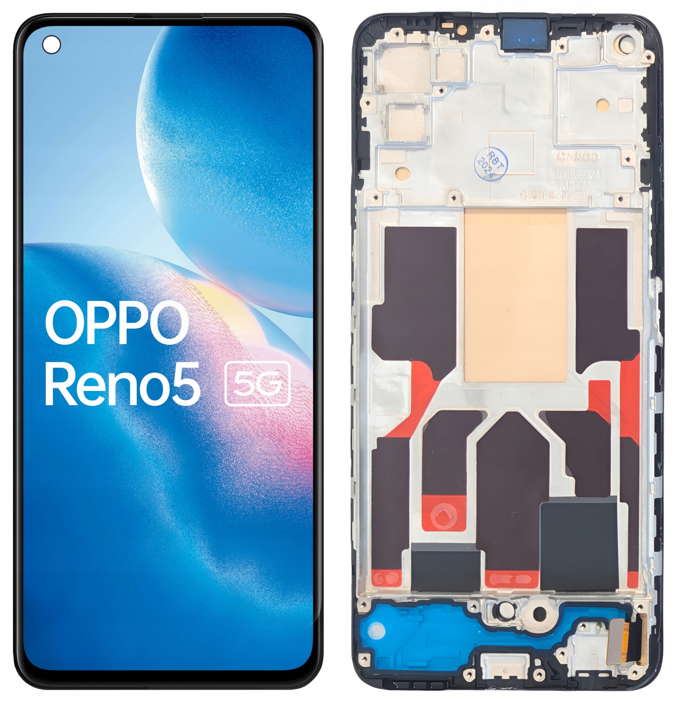 Incell pro Oppo Reno5 5G Displej s Rámeček LCD Matrix
