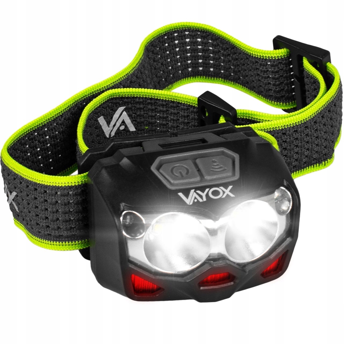 Latarka Czołowa Led Lampa Czołówka Akumulator Czujnik Ruchu Usb-c Pro Vayox