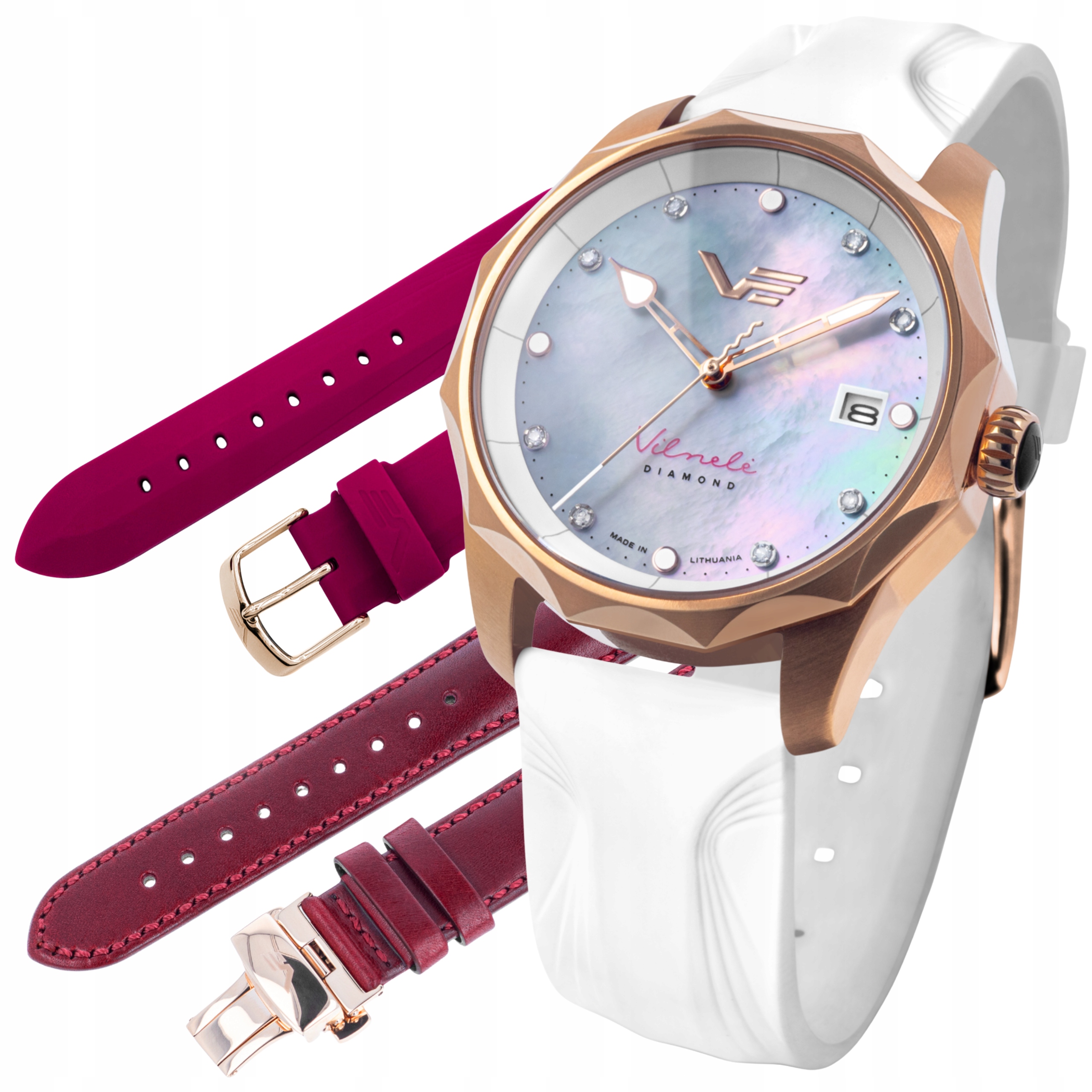 Nové originální dámské hodinky Vostok Europe VS42-125B754-B Diamanty, datum