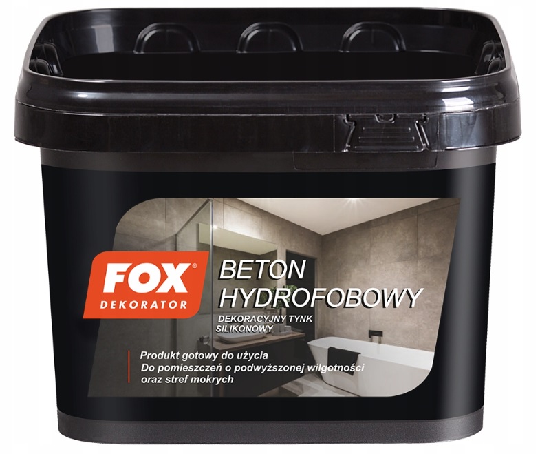 Fox Dekorator Beton Hydrofobowy Dekoracyjny Biały 14KG