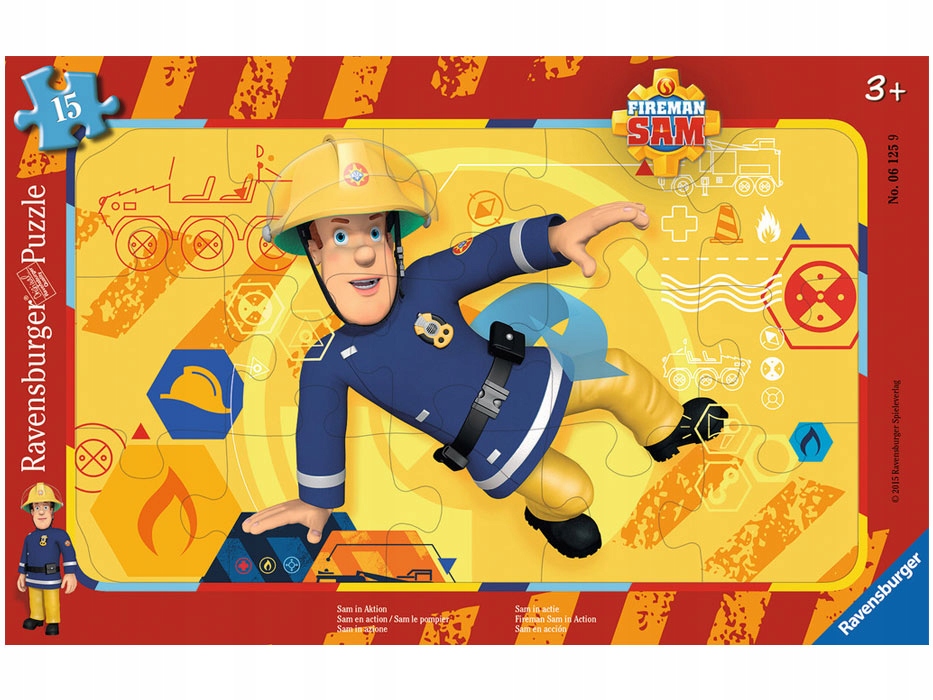 

Ravensburger Puzzle Strażak Sam 15 el Podkładka