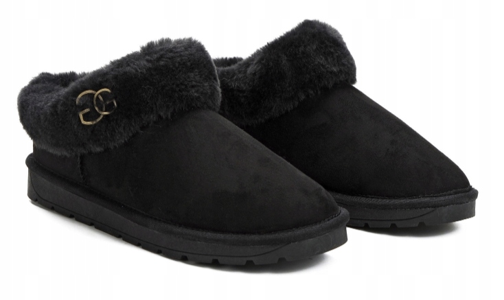 Blackfield Černé Sněhule S Kožešinou Na Podrážce 41 3EA