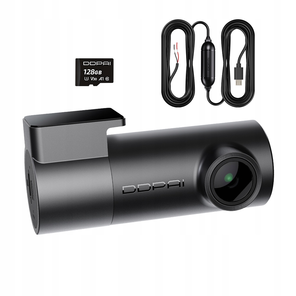 Automobilová Kamera Ddpai Videorekordér Mini Pro 2K Hardwire Kit +128GB