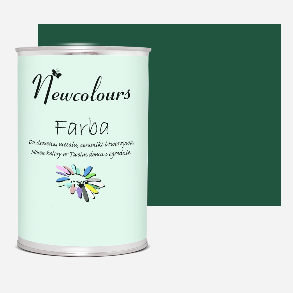 Farba do mebli Newcolours 900 ml Butelkowa Zieleń